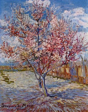 Pfirsich Baum in der Blüte in Erinnerung an Mauve Vincent van Gogh Ölgemälde